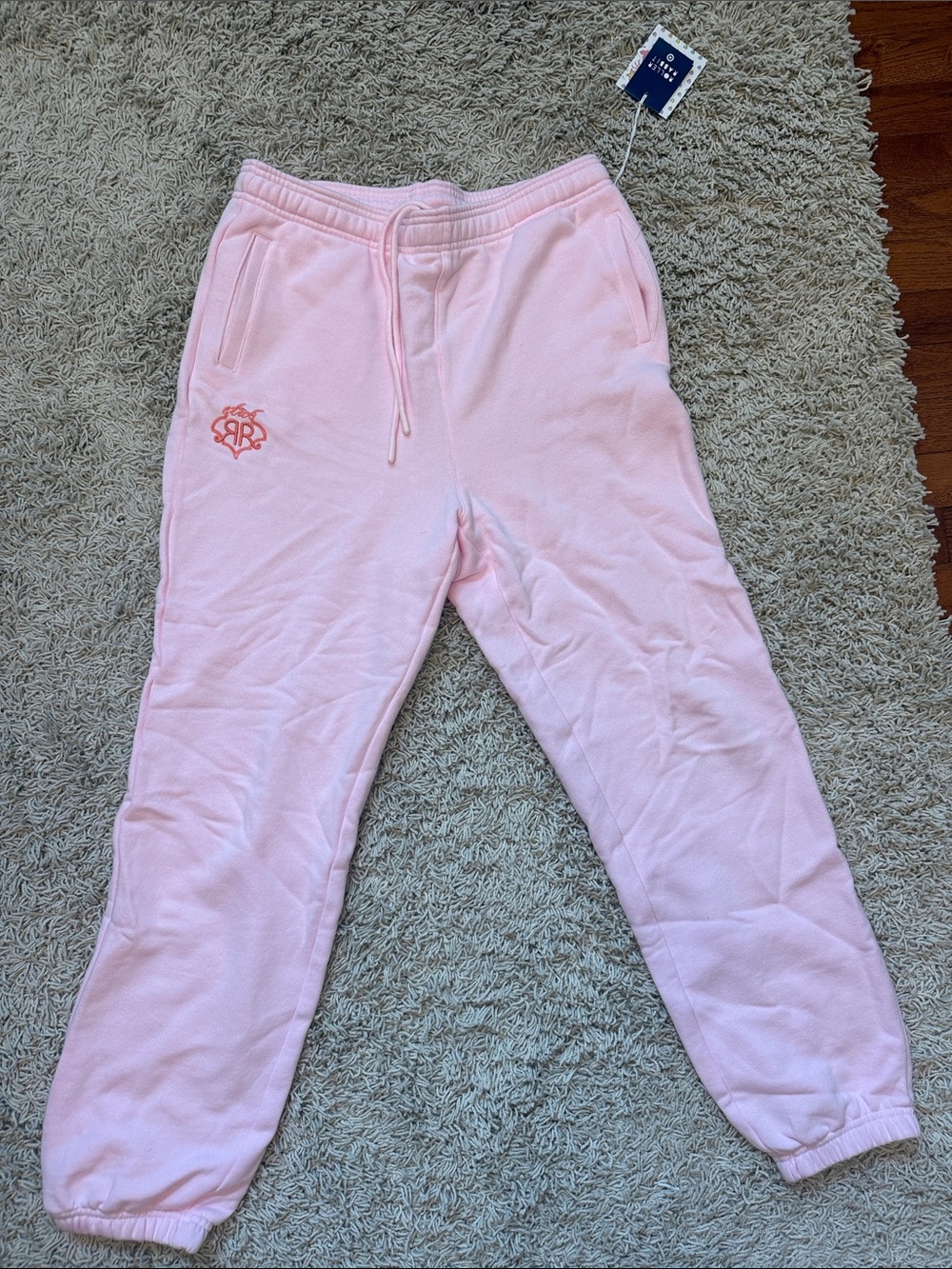 Roller Rabbit Light Pink Women’s ' Drawstring Joggers with Embroidered Logo